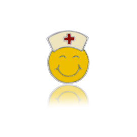 happy nurse smiley slide charm