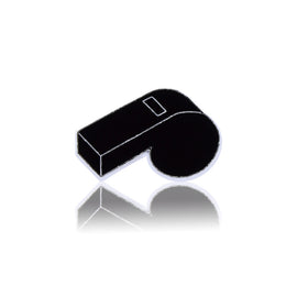 black whistle slide charm
