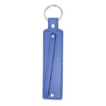 wide blue 8mm slide charm keychain