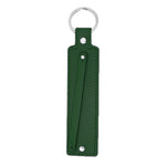 wide dark green 8mm slide charm keychain