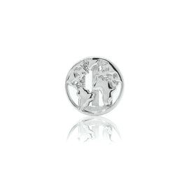 Earth Silver Slide Charm