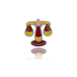 libra scale zodiac slide charm
