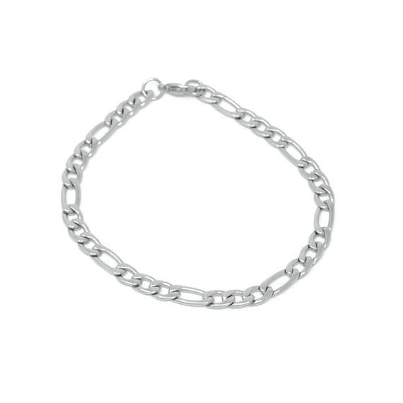 Figaro Link Bracelet Stainless Steel, 6mm