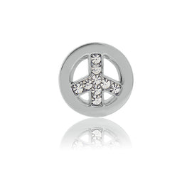 peace sign slide charm