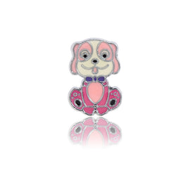 pink doggie slide charm