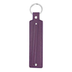 wide purple 8mm slide charm keychain