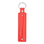 wide red 8mm slide charm keychain