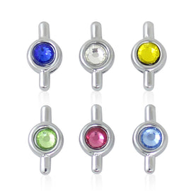 rhinestone spacer slide charm