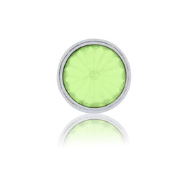 green rhinestone slide charm