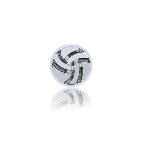 silver volleyball slide charm