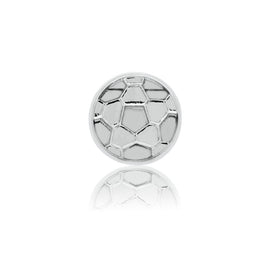 Silver Soccer Slide Charm