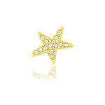 gold starfish slide charm