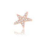 rose gold starfish slide charm