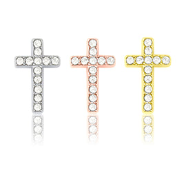 thin cross slide charm