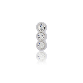 three stone slide charm
